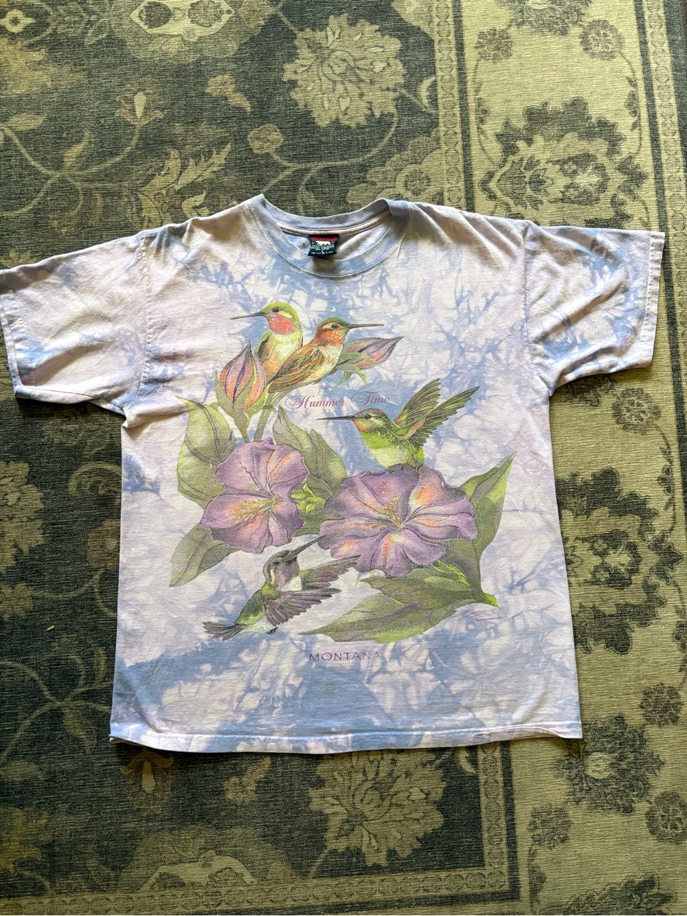Vintage hummingbird tee made in USA unisex